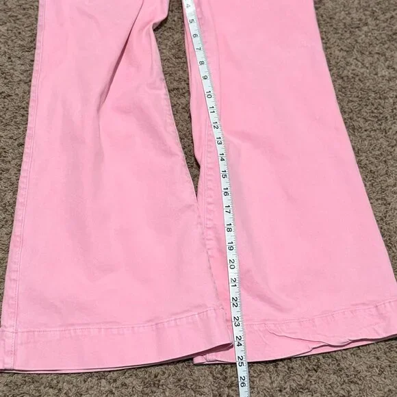 GAP Kids Pink Denim Belted Jumpsuit Romper Size 14 Girl - Picture 4 of 9